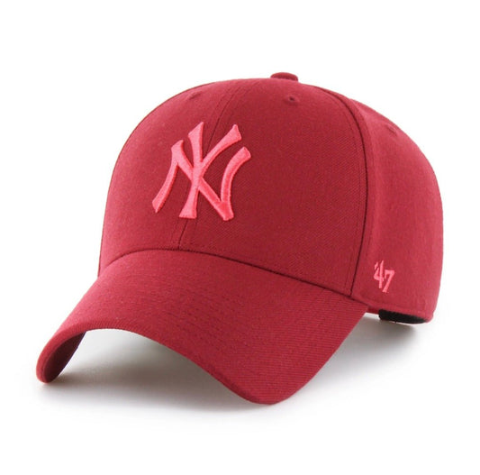 Gorra ’47 MVP NY Yankees Rojo Escarlata Coral - intershopgc caps store