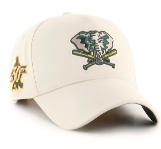 Gorra ’47 sure shot DT Oakland Athletics crema Cooperstown - patch side - intershopgc - Tienda de gorras online - Maspalomas