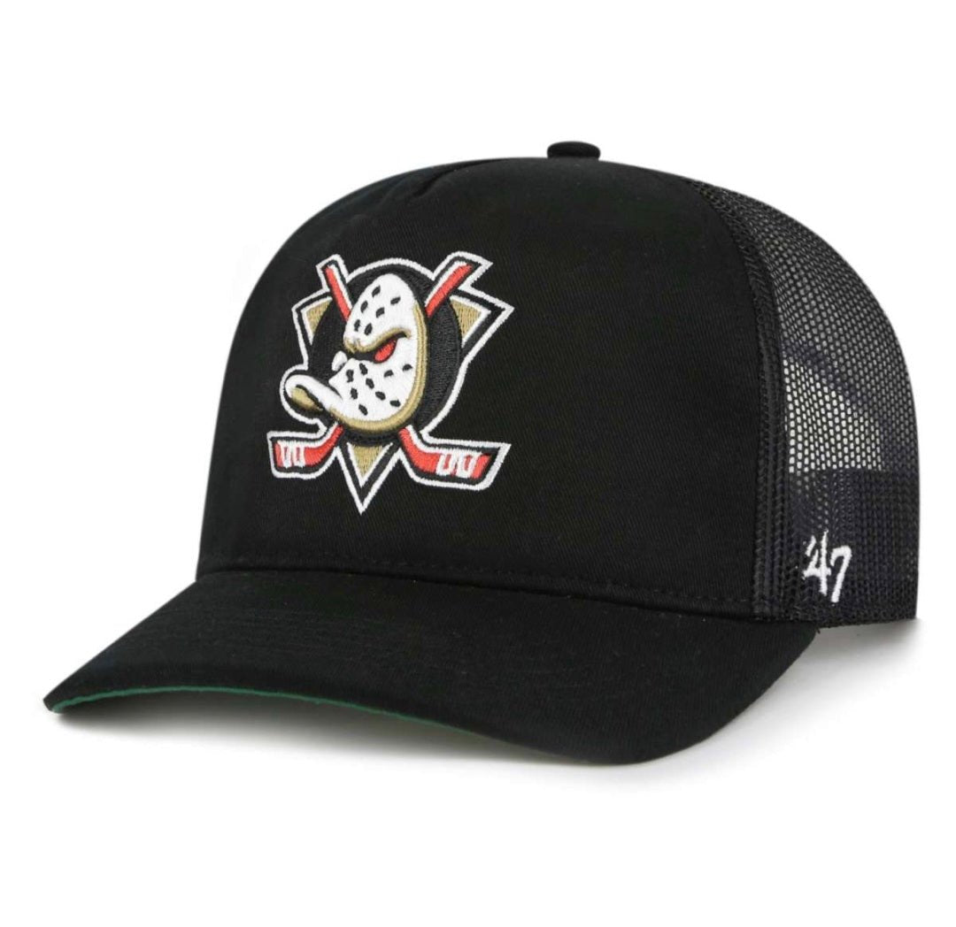 Gorra ’47 Trucker NHL Ducks Negra Hitch Perfil Alto - intershopgc - Productos oficiales