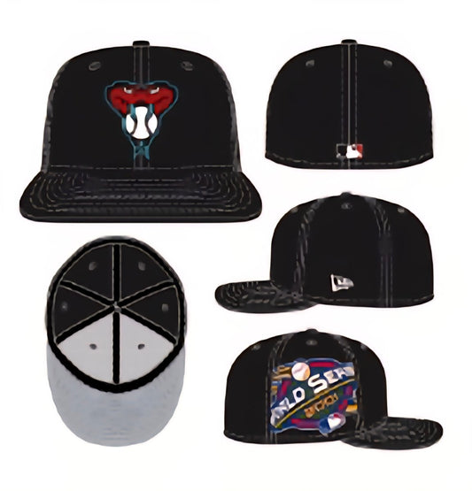 Gorra 59FIFTY Arizona Diamondbacks negra WS 2001 parche - Mundogorrasgc