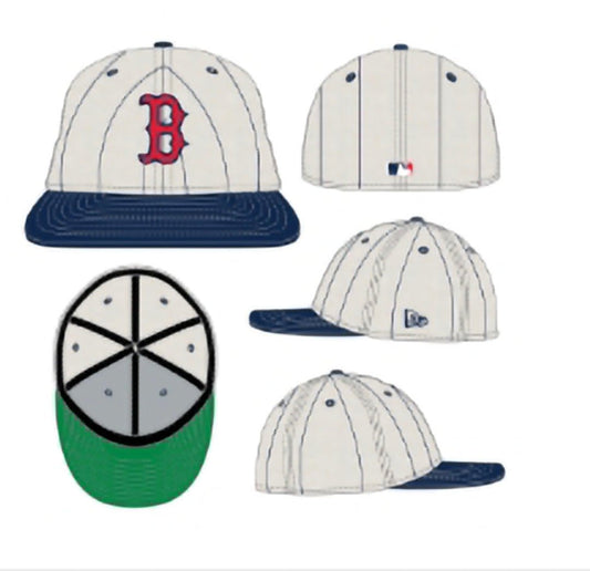 Gorra 59fifty Boston Red Sox blanca y azul marino Retro Crown - Mundogorrasgc