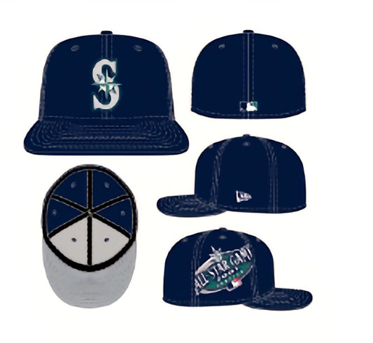 Gorra 59fifty Seattle Mariners azul marino parche ALL STAR 2001 - Mundogorrasgc