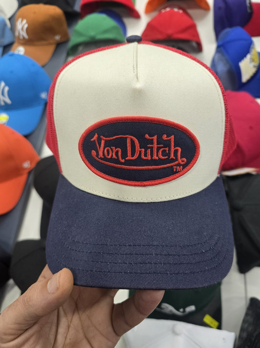 Gorra azul beige y rojo von dutch - intershopgc - Tienda de gorras online - Maspalomas