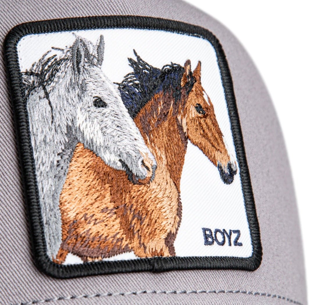 Gorra caballos trucker gris y azul marino goorin bros - Mundogorrasgc