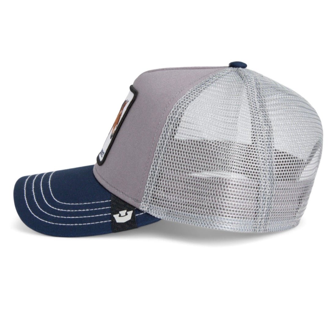 Gorra caballos trucker gris y azul marino goorin bros - Mundogorrasgc