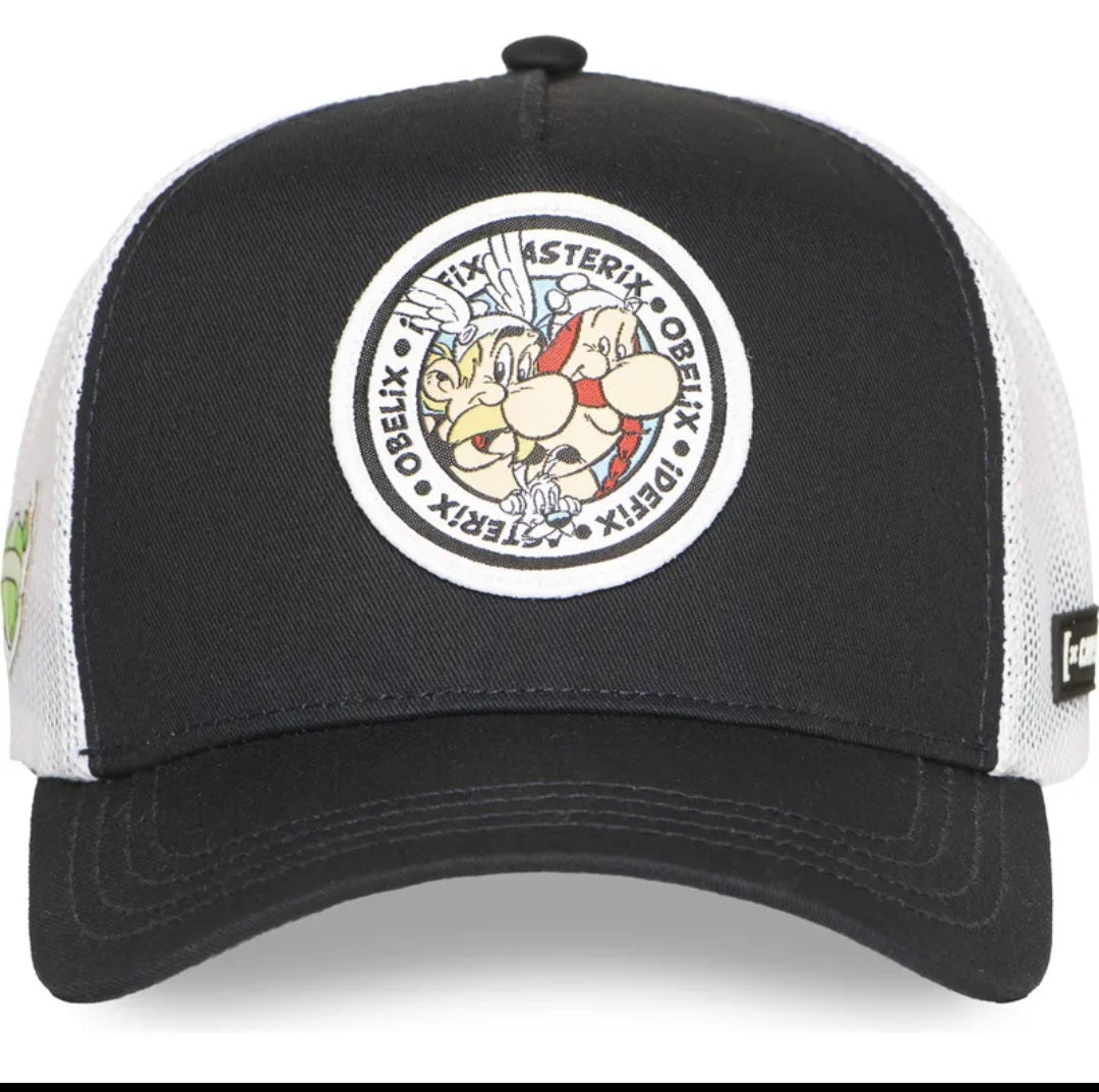 Gorra capslab Asterix Obelix Idefix negra blanca - intershopgc - Tienda de gorras online - Maspalomas