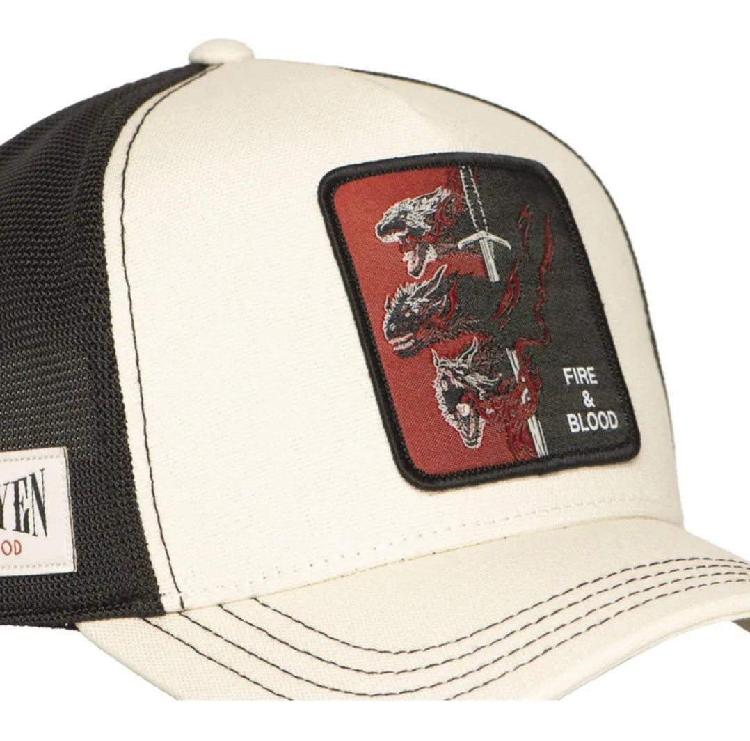 Gorra capslab beige negra Casa Targaryen juego tronos - intershopgc caps