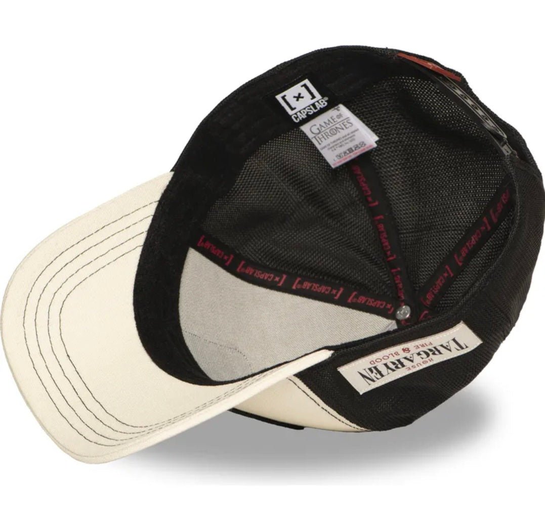Gorra capslab beige negra Casa Targaryen juego tronos - intershopgc caps