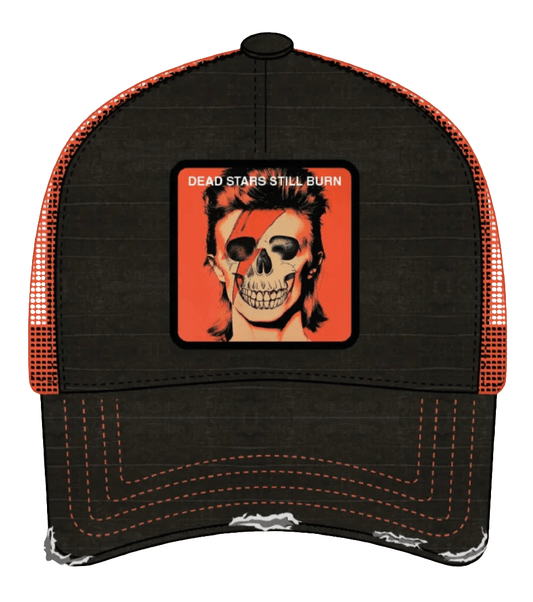 Gorra capslab David Bowie dead star – negra naranja DEA - intershopgc online