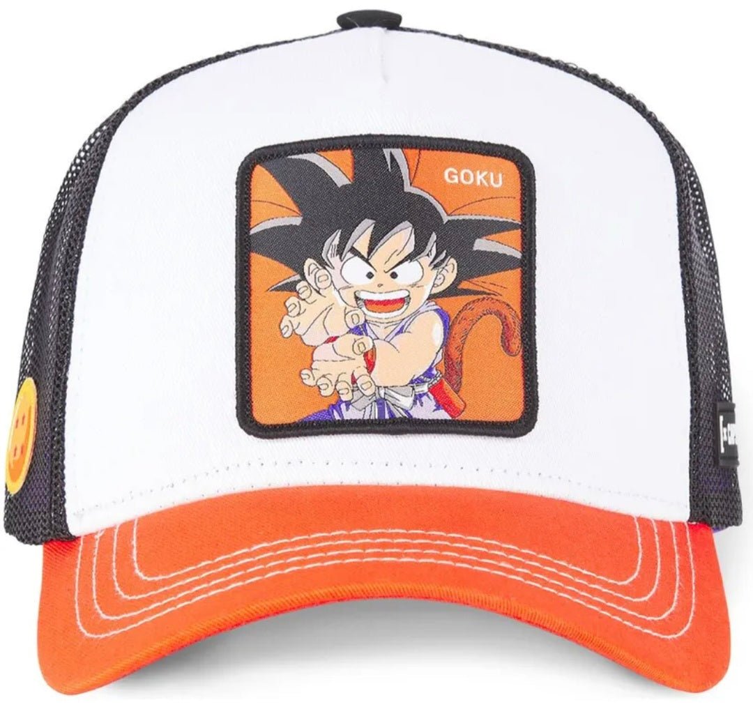 Gorra capslab Goku 2 Dragon Ball - blanca naranja y negro - intershopgc - Tienda de gorras online - Maspalomas