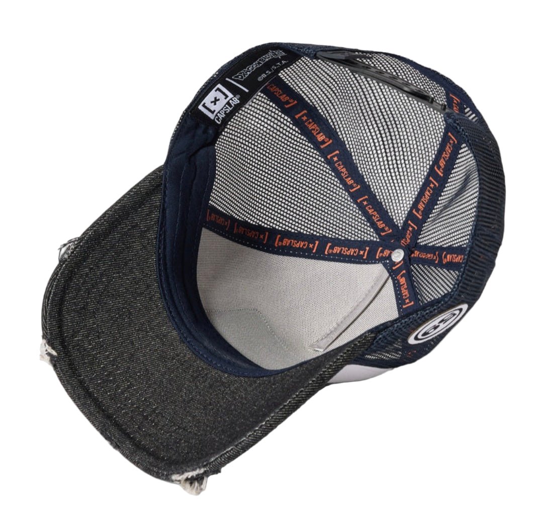Gorra capslab Goku gris blanca azul marino DBS7 FEA - intershopgc caps