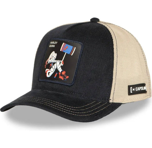 Gorra capslab Harley Quinn – negra beige - intershopgc - Tienda de gorras online - Maspalomas
