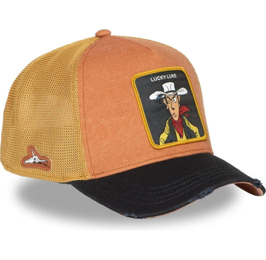 Gorra capslab Lucky Luke negra naranja LCK2 LOB - intershopgc online