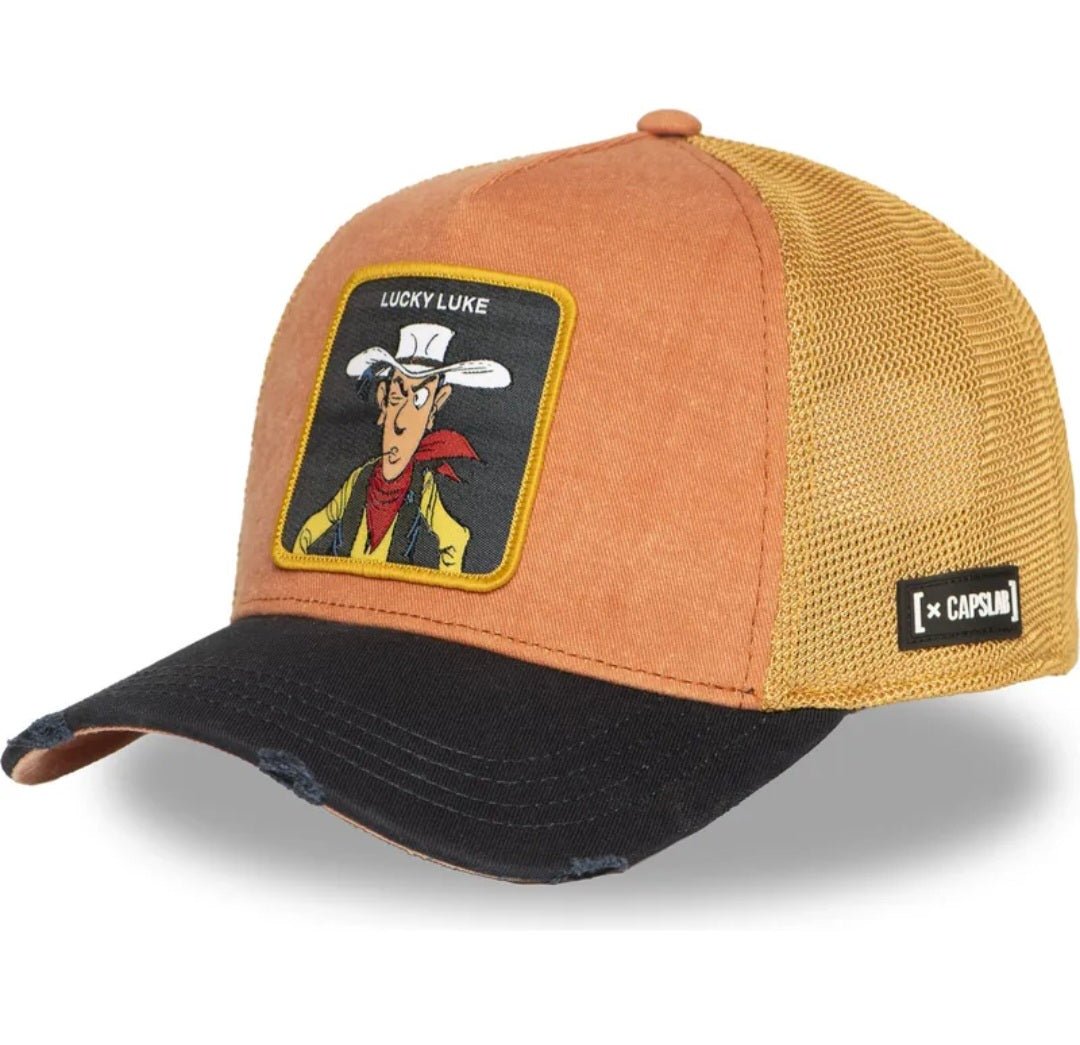 Gorra capslab Lucky Luke negra naranja LCK2 LOB - intershopgc online