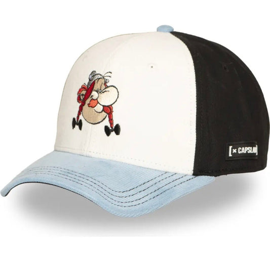 Gorra capslab Obelix multicolor celeste blanco negra - intershopgc caps