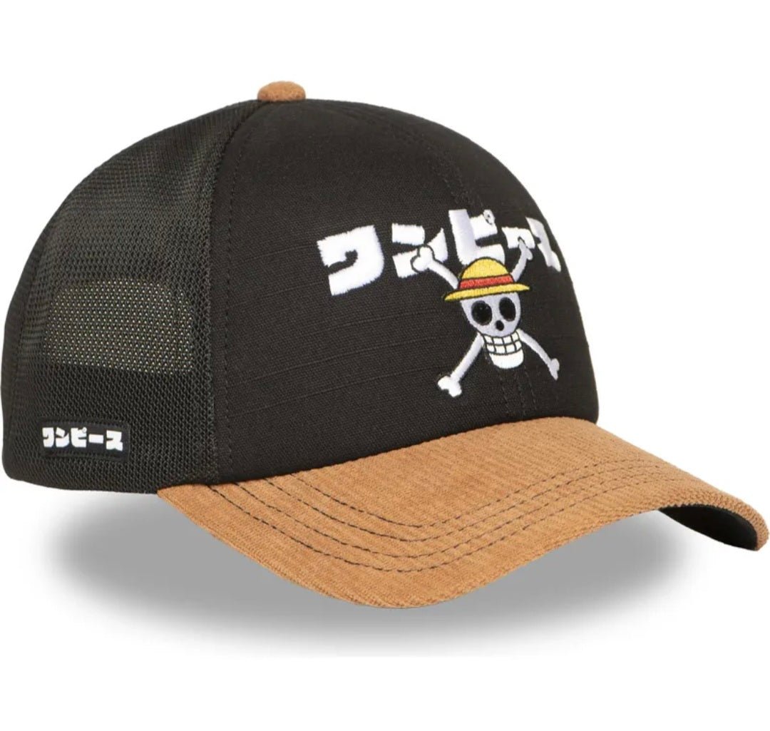 Gorra capslab one piece marrón y negra OP6 STR - intershopgc online