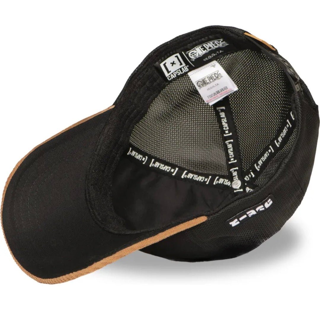 Gorra capslab one piece marrón y negra OP6 STR - intershopgc online