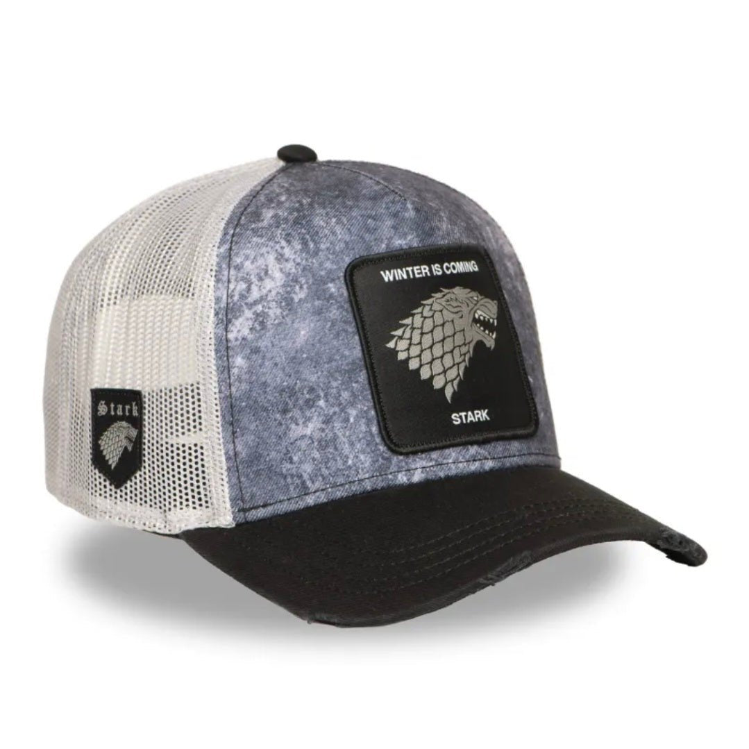 Gorra capslab STA juego de tronos stark - negra gris blanca - intershopgc online