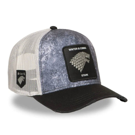 Gorra capslab STA juego de tronos stark - negra gris blanca - intershopgc online