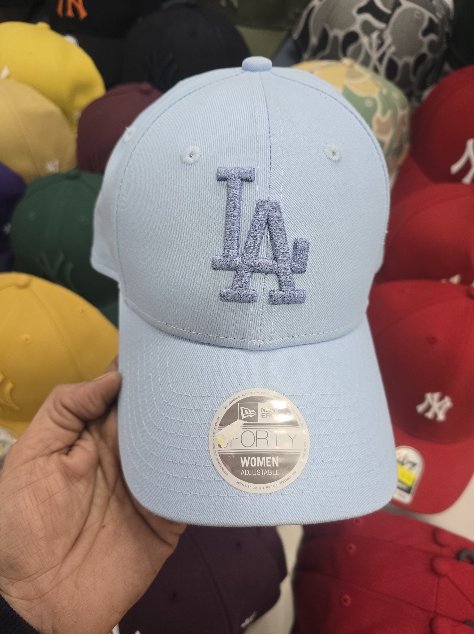 Gorra celeste LA Dodgers mujer 9FORTY - intershopgc - Tienda de gorras online - Maspalomas