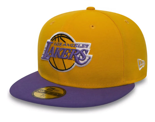 Gorra cerrada lakers amarilla y violeta 59fifty talla 7 (55.8 cm) - intershopgc - Tienda de gorras online - Maspalomas