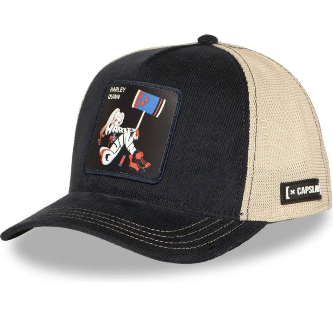 Gorra Harley Quinn capslab azul marino beige HAR - intershopgc caps
