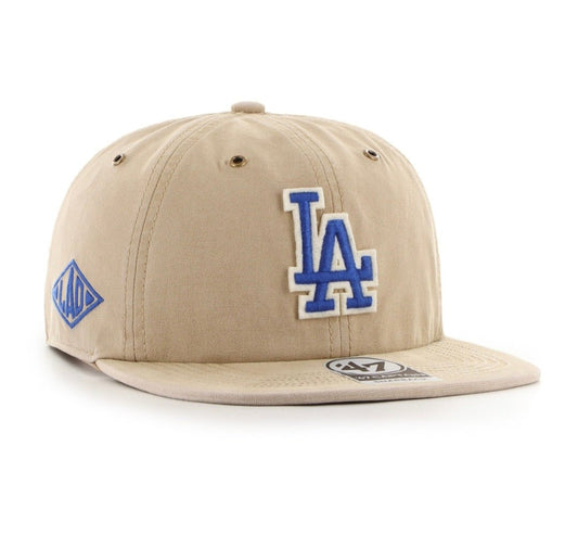 Gorra LA Dodgers '47 CAPTAIN khaki - visera plana - intershopgc - Tienda de gorras online - Maspalomas
