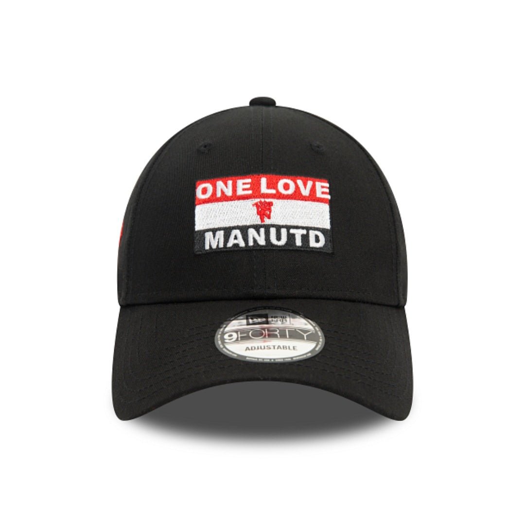 Gorra Manchester United New Era One Love 9FORTY negra - intershopgc caps store