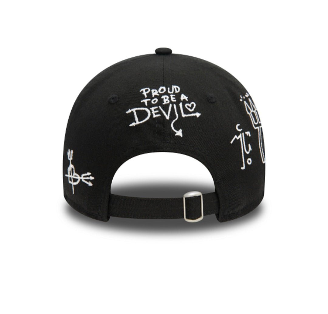 Gorra Manchester United New Era Scribble 9TWENTY Negra - intershopgc caps store