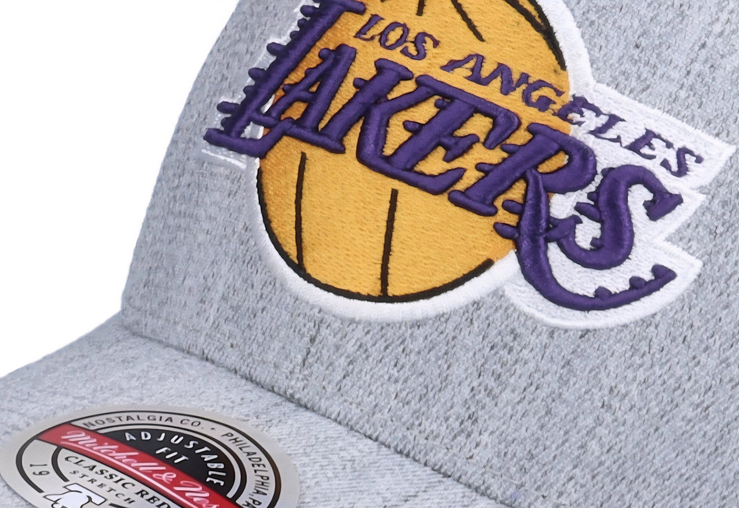 Gorra Mitchell & Ness Los Angeles Lakers – Gris Jaspeado - intershopgc - Tienda de gorras online - Maspalomas