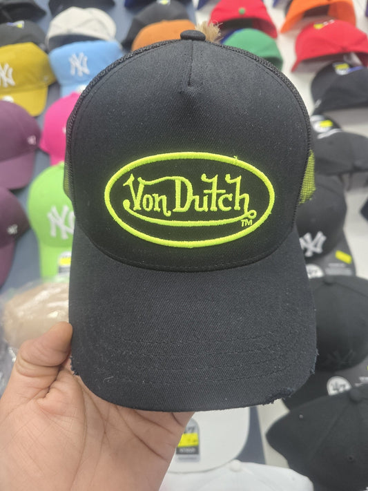 Gorra Negra y amarillo fluoresceste von dutch - intershopgc - Tienda de gorras online - Maspalomas