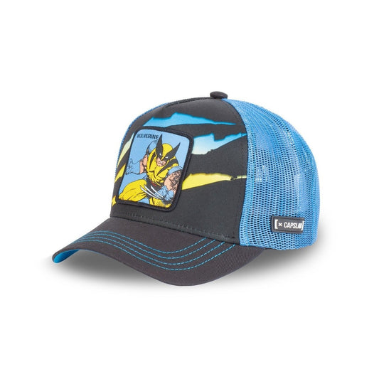 Gorra negra y azul capslab de lobezno trucker marvel wolverine WOL1 - intershopgc - Tienda de gorras online - Maspalomas