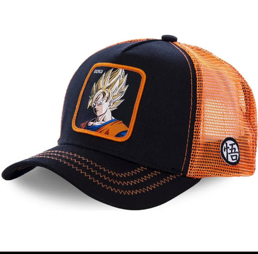 Gorra negra y naranja Goku super saiyan GO3 – Dragon Ball – Capslab - intershopgc - Tienda de gorras online - Maspalomas