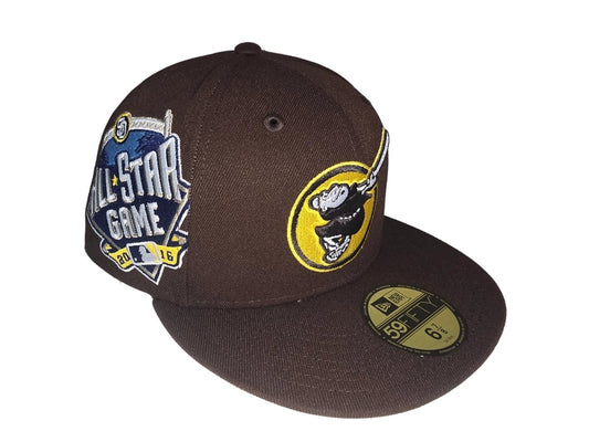 Gorra New Era 59fifty San Diego Padres marrón all star 2016 - Mundogorrasgc