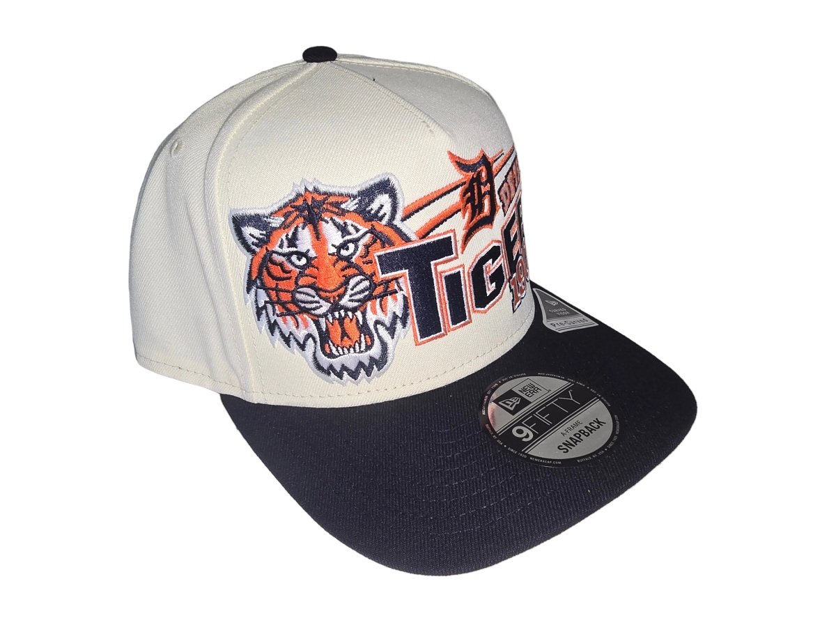 Gorra new era 9FIFTY A - Frame Detroit Tigers beige y azul marino - Mundogorrasgc