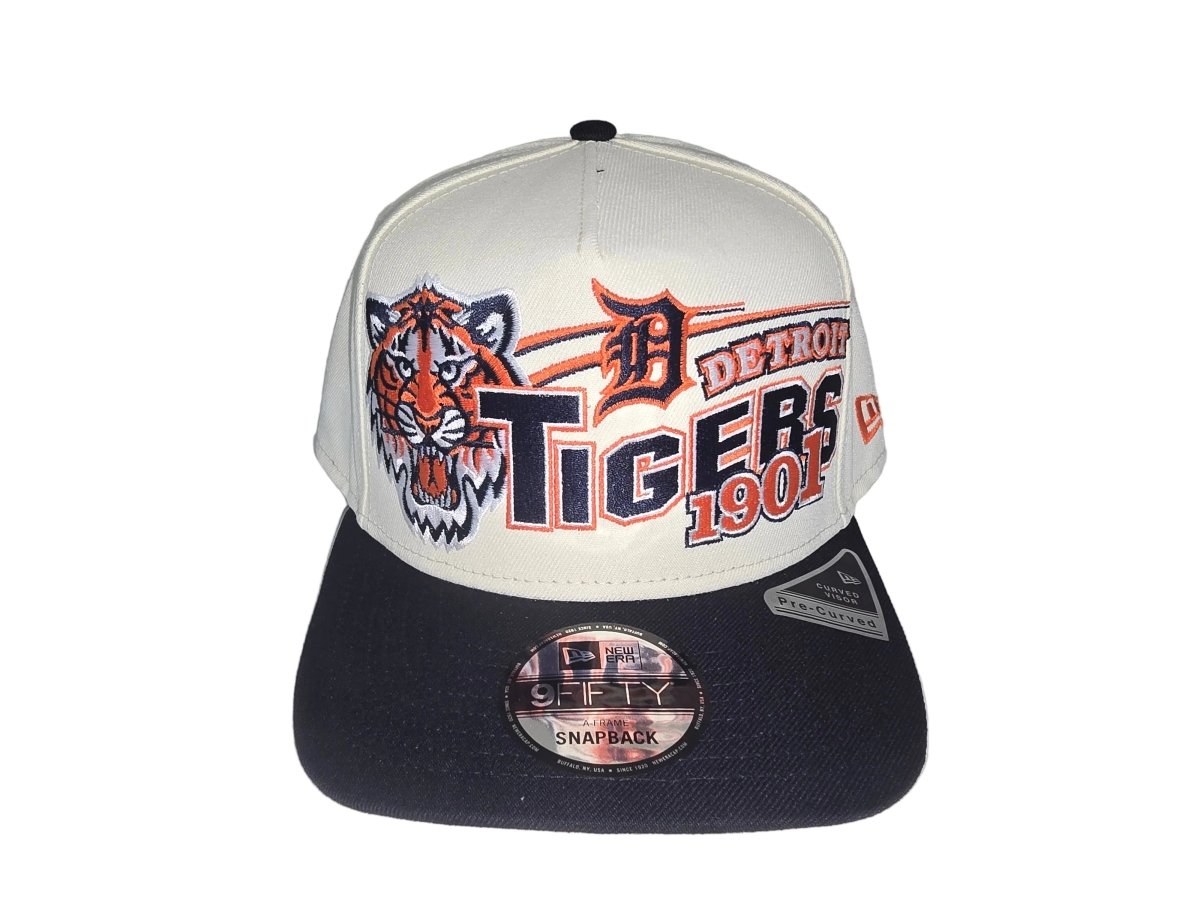 Gorra new era 9FIFTY A - Frame Detroit Tigers beige y azul marino - Mundogorrasgc