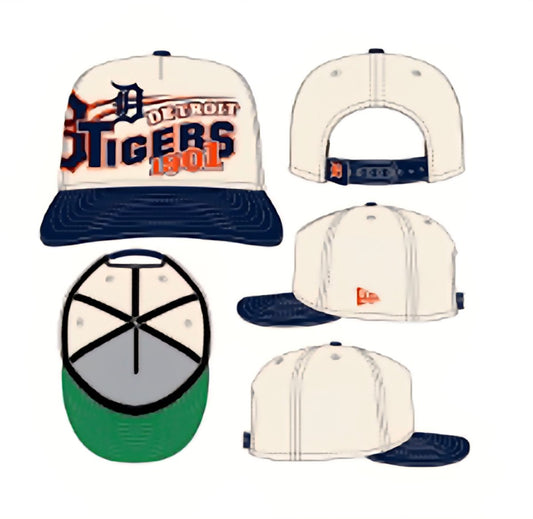 Gorra new era 9FIFTY A - Frame Detroit Tigers blanca y azul marino - Mundogorrasgc