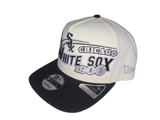 Gorra new era 9FIFTY A - Frame White sox beige y negra - Mundogorrasgc