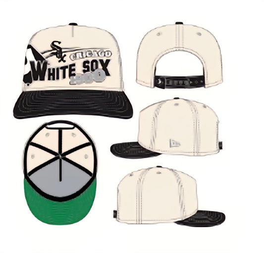 Gorra new era 9FIFTY A - Frame White sox blanca y negra - Mundogorrasgc