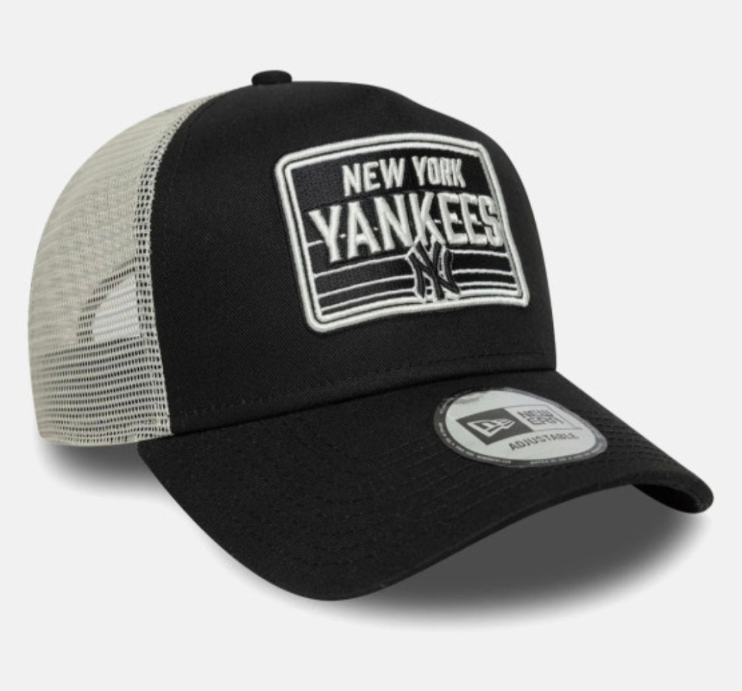 Gorra New Era 9FORTY A - Frame Trucker – New York Yankees Negra y blanca patch - intershopgc