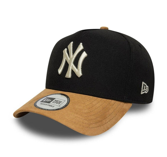 Gorra New Era 9FORTY E - Frame Yankees Visera Ante Negra y beige – Ajustable - intershopgc