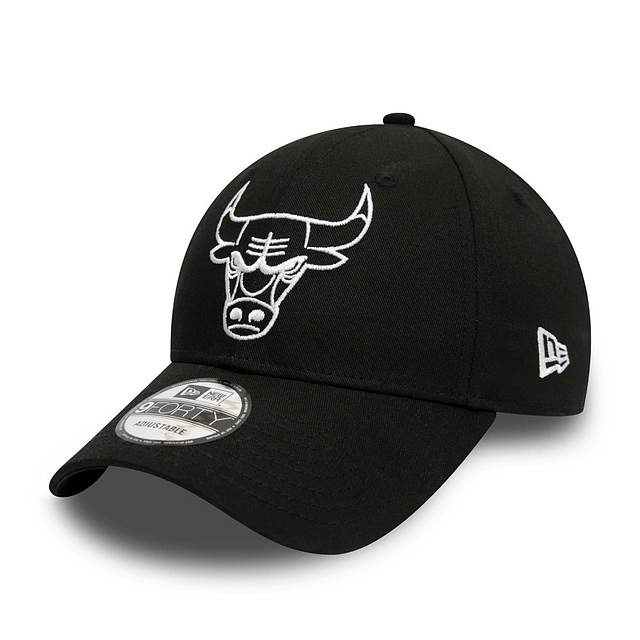Gorra New Era Chicago Bulls 9FORTY negra Essential - Mundogorrasgc