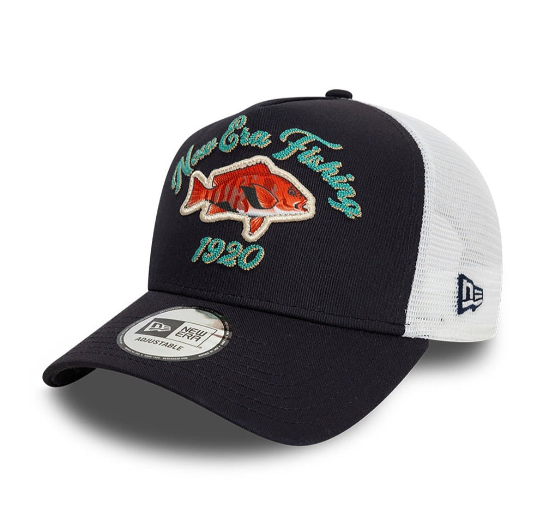 Gorra New Era Fishing A‑Frame Trucker Adjustable – Azul - intershopgc - Tienda de gorras online - Maspalomas