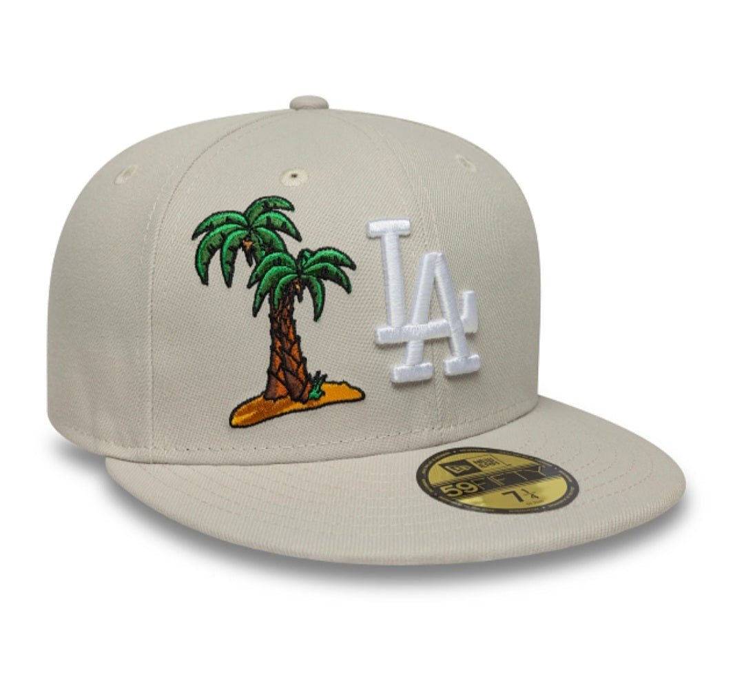 Gorra New Era LA Dodgers Food Icon 59FIFTY Beige - Palmera - intershopgc - Tienda de gorras online - Maspalomas