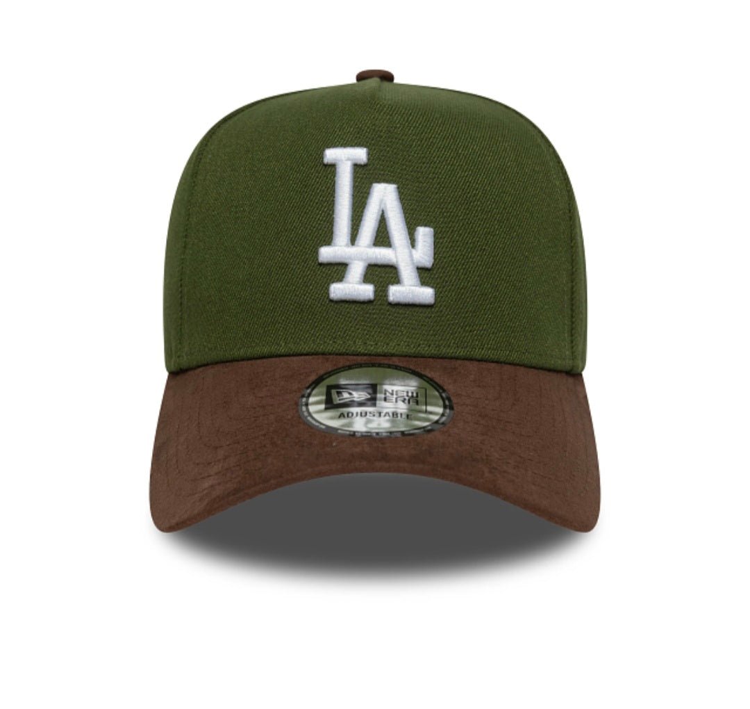 Gorra New Era Los Angeles Dodgers Verde y Marrón Suede 9FORTY E - Frame Adjustable - intershopgc