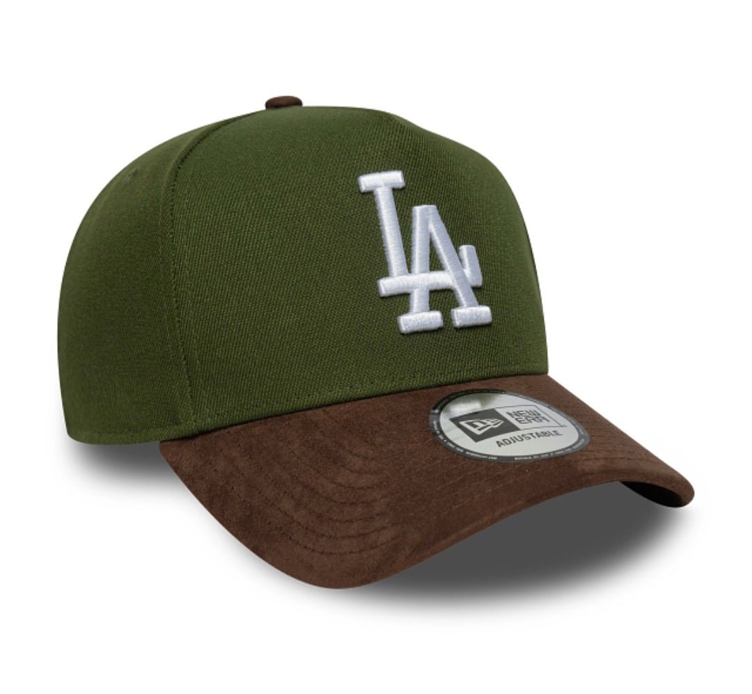 Gorra New Era Los Angeles Dodgers Verde y Marrón Suede 9FORTY E - Frame Adjustable - intershopgc