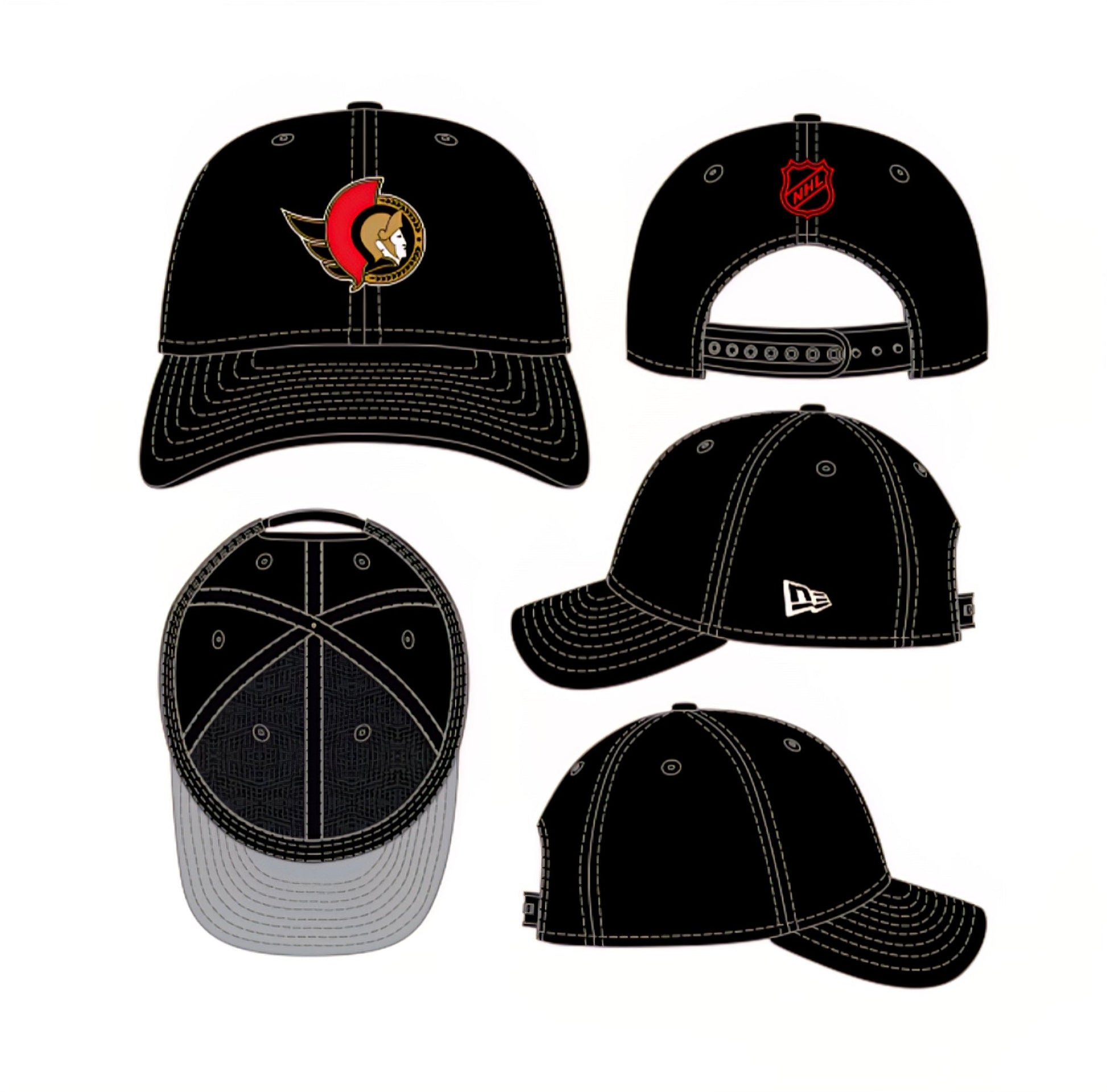 Gorra New Era Senators 9FORTY M - Crown Negra - intershopgc caps store