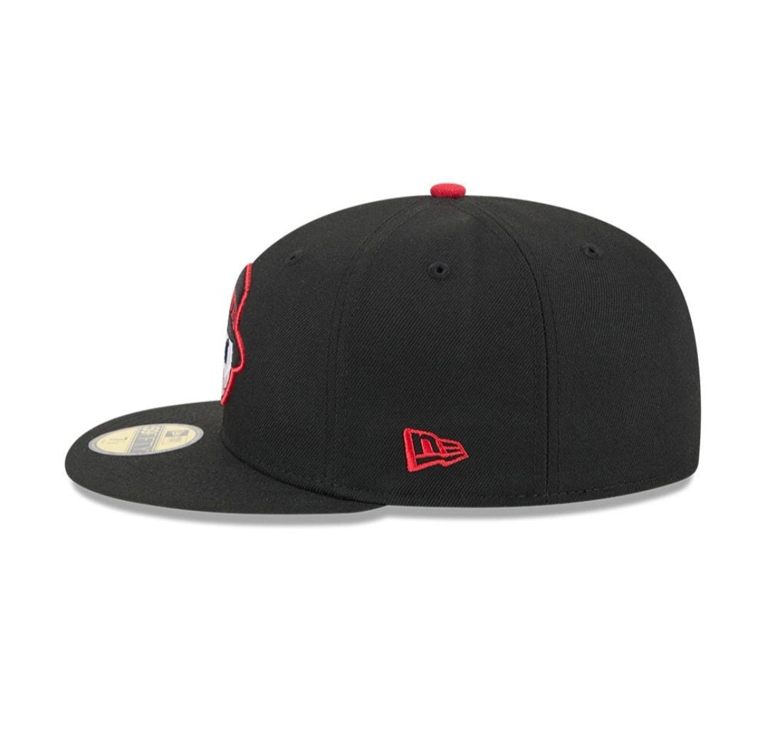Gorra New Era St. Paul Saints Ghostly Gangster 59FIFTY Negra 2026 - Mundogorrasgc