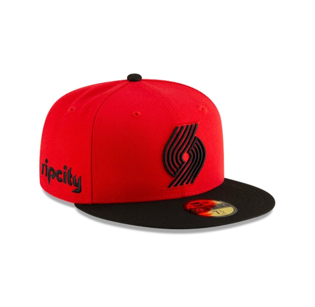 Gorra New Era Trail Blazers 59FIFTY roja y negra - intershopgc
