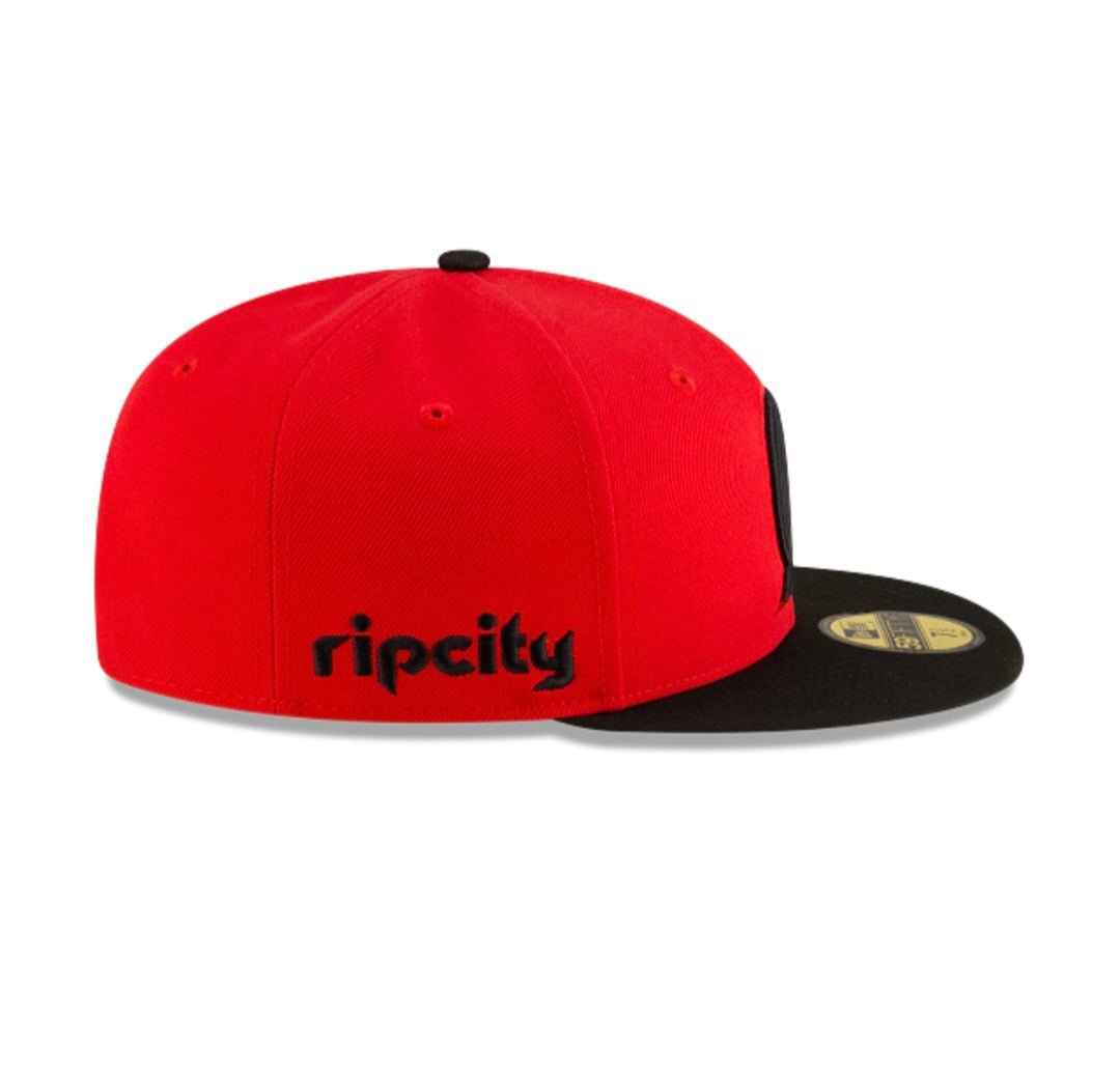Gorra New Era Trail Blazers 59FIFTY roja y negra - intershopgc